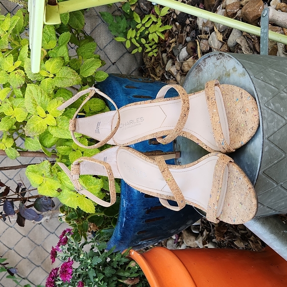 Cork multicolored heels - Picture 3 of 5